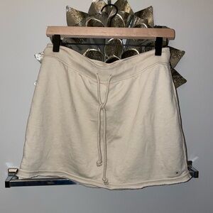 American Eagle Outfitters Beige Drawstring Skirt